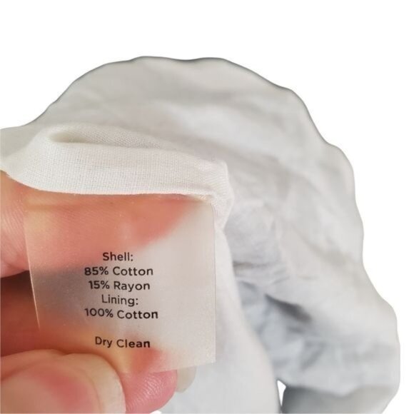 TALBOTS Womens Dress SZ 6 Embroidered Lined Sleeveless Faux Wrap Sheath Academia - Picture 6 of 12